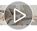 Juego De Cama Individual Microfibra Reversible Estilo Floral
