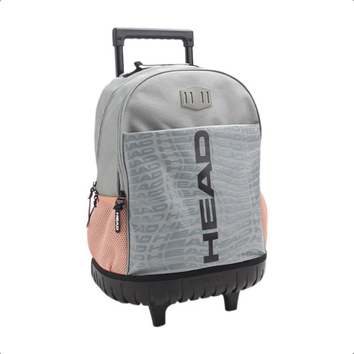 Mochila Carrito Escolar Manija Extensible Color 27681 Gris