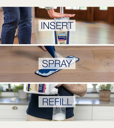 Bona Spraymop - Mopa Premium Para Limpieza Eficaz Y Práctica Ocre