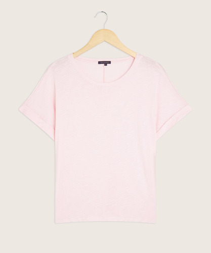 Camiseta Mujer Patprimo Rosa Algodón M/c 30092833-20644