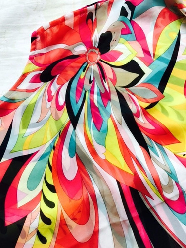 Vestido Amplio Talle Especial Grande Seda Chiffon