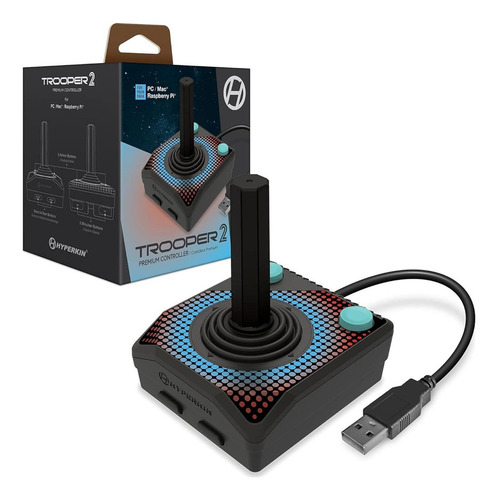 Controlador De Juego Usb Hyperkin Trooper 2 Para Pc Y Mac