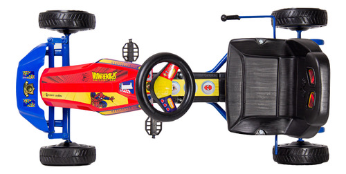 Vehículo A Pedal Auto/camioneta Go Kart León Spiderman Azul