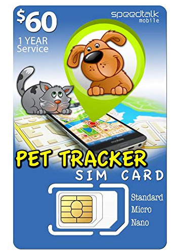 1 Año De Tarjeta Sim Para Rastreador Gps De Mascotas |...