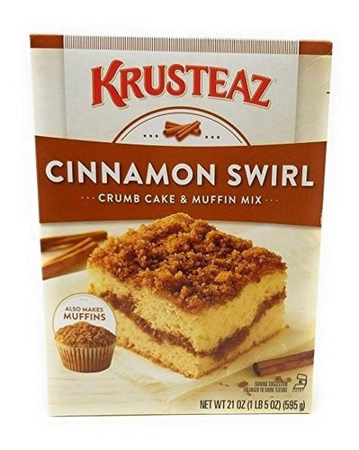 Krusteaz Cinnamon Swirl Crumb Torta Y Muffin Mix, Cajas De 2