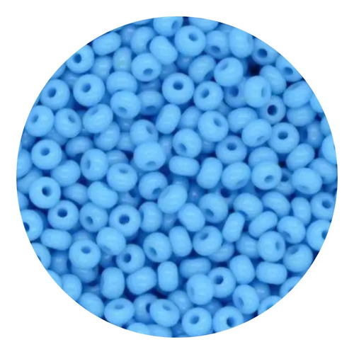 Chaquiron Calibrado Checo 5/0 Y 6/0 Colores Varios 100 G 5/0 63020 Azul 2.5 Mm 4.3 Mm