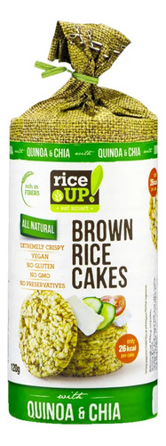 Biscoito Arroz Rice Up Quinoa/chia 120g Unidade Biscoito