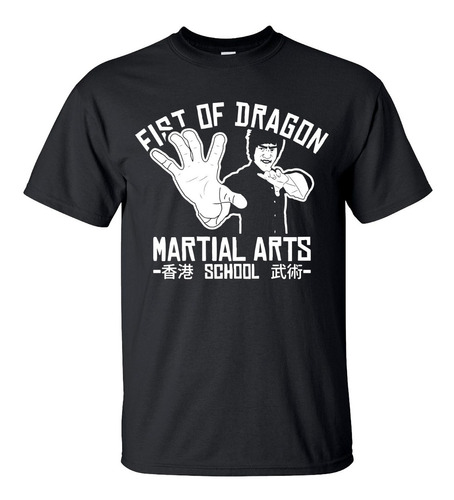 Playera Artes Marciales Bruce Lee Golpe Del Dragon Art M1996