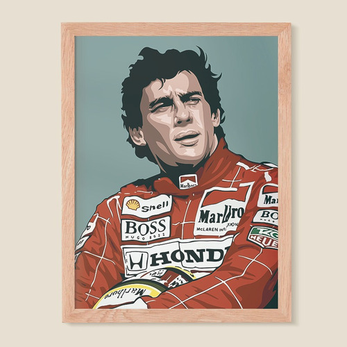 Cuadro Con Marco Ayrton Senna 01 - Frametastic!