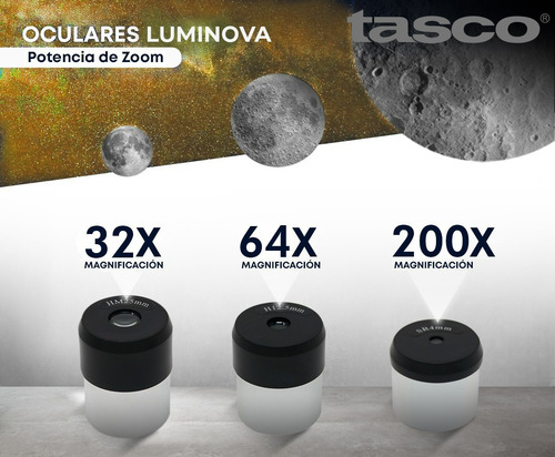 Imagen 4 de 10 de Telescopio Tasco Luminova Altazimuth 800x60mm Mirilla 6x24mm