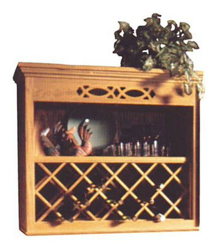 Bodega De Vino Para 18 Botellas De Roble 24x30 Omega National.