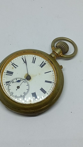 Reloj Bolsillo Caja De Acero S/marca (cuerda Trancada) 0093