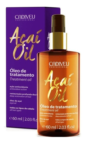 Cadiveu Óleo De Tratamento Açai Oil 60ml Todo Tipo De Cabelo