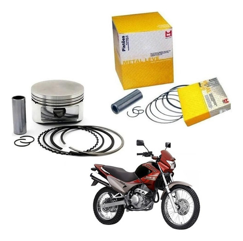 Kit Pistão Aneis Metal Leve Nx 400 Falcon 1999 A 2008 - 0,50