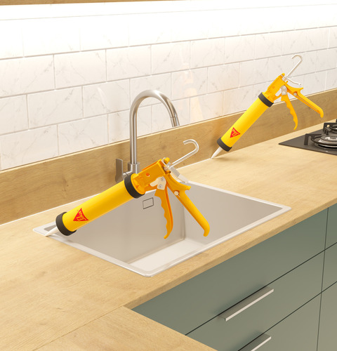 Sika Sanisil Sellador De Silicon Transparente Cartucho280ml