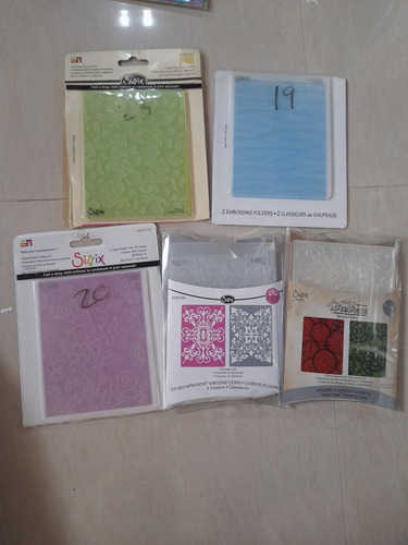 Carpetas De Embossing Para Sizzix Ó Cuttlebug