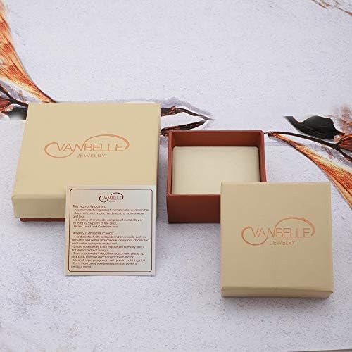 Vanbelle Chapado En Oro Rosa - Plata De Ley Con Sello 925 -