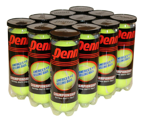 Pelotas De Tenis Penn Championship Extra Duty, 12 Can Case