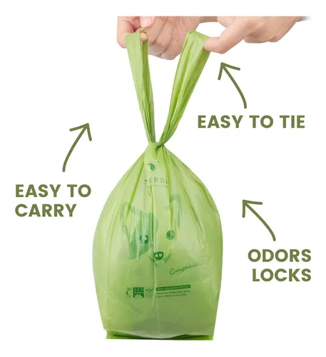 Superbio Bolsas Compostables Para Excrementos De Perro, 180