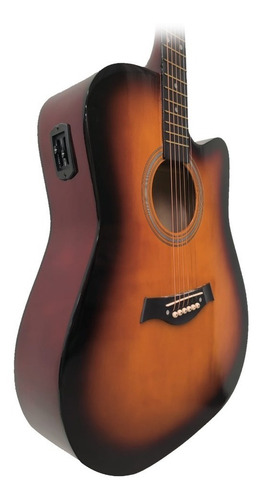 Imagen 4 de 9 de Guitarra Acustica Electroacustica Acero + Accesorios Regalo