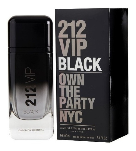 Perfume 212 Vip Black Carolina Herrera 100 Ml Edp Original