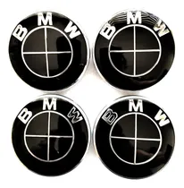 Comprar Centros Tapas Emblemas Para Rines Bmw 68mm Color Negro 