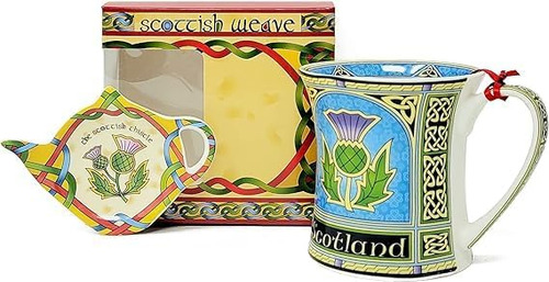 Taza Royal Tara Scotland Con Cardo - Taza De Porcelana Escoc