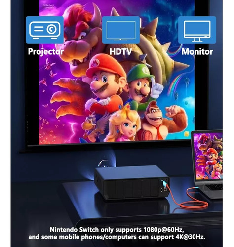 Cable Adaptador Tipo C A Hdmi Para Tv Nintendo Switch & Oled