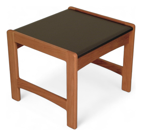 Mesa De Fin De Mazor De Madera Con Granito Negro De Granito,