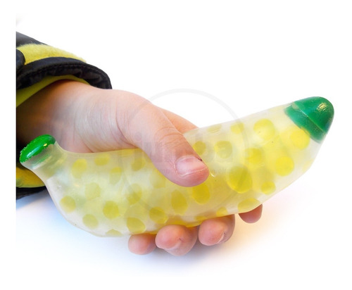Imagen 2 de 4 de Squishy Banana Squeeze Squishie Pelotitas Biogel Antistress