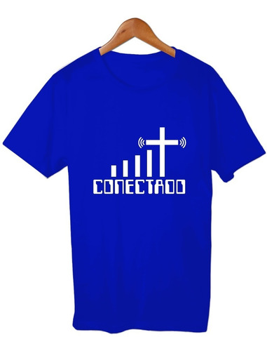 Conectado Cruz Remera Cristiana Friki Tu Eres