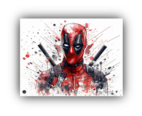 Arte De Pared Inspiraciones Dead Pool Luminosa 75x50cm