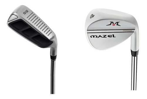 Mazel Chipper Golf 55 Grado Cuña Plateada 2