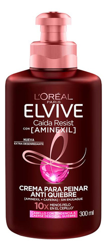 Crema Peinar Elvive Caída Resist Con Aminexil X 300 Ml