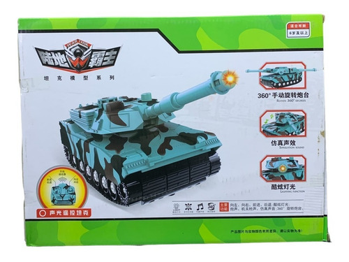 Imagen 4 de 5 de Camion Tanque Militar Con Control Remoto Con Luz Y Sonido