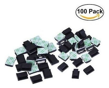 100pcs Adhesivas Clips Gota Abrazadera Cable Tie Portacable