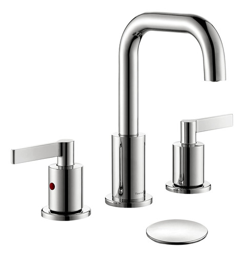 Grifo For Bano Lavabo Timearrow, Cromado, De 8 Pulgad...