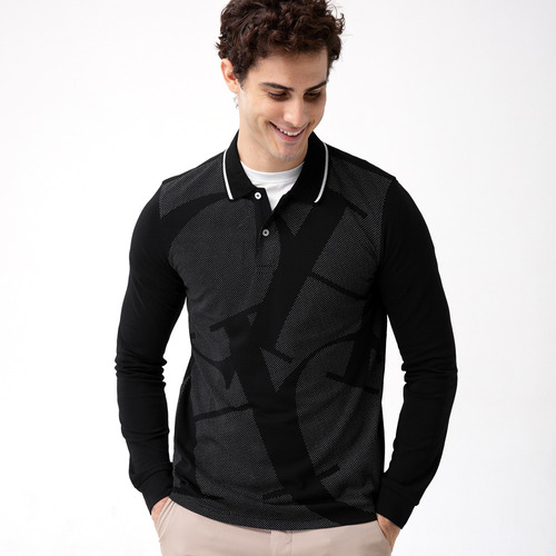 Polo Masculino De Manga Larga Ropa Masculina De Otoño Nueva