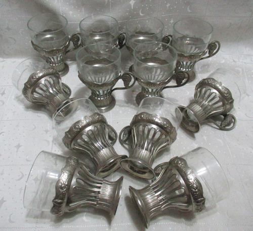 Ponchera Alemana Wmf Cristal Bandeja Vasos Cucharón (15629) (Usado)