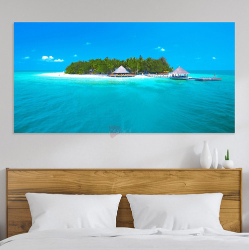 Cuadro Isla Paradisiaca Cls18 Canvas Grueso 140x70