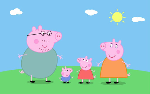 Imagem 5 de 7 de Cortador De Biscoito Peppa Pig 5 Peças Mamãe E Papai Pig