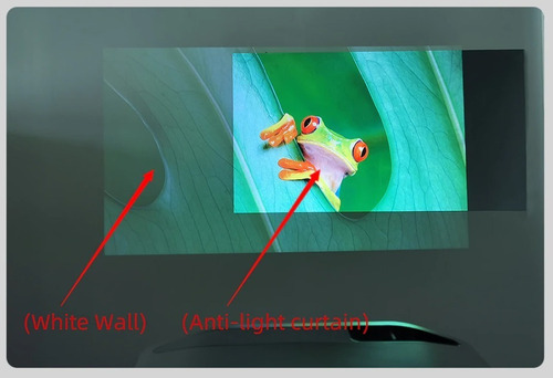 Mebix TRD pantalla proyector 120” antiluz portátil HD plegable 16:9 superficie lisa y resistente