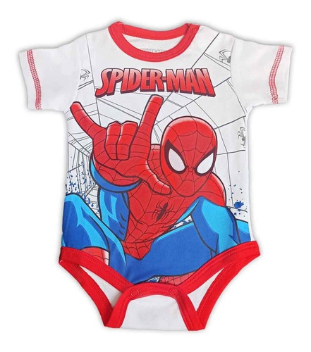 Body Para Bebé Spiderman Algodón Pima
