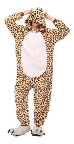 Pijama Entero Leopardo Kigurumi Disfraz Peluche Plush