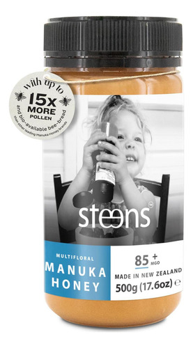 Miel De Manuka Steens Mgo 85+ Cruda 499g Pura De