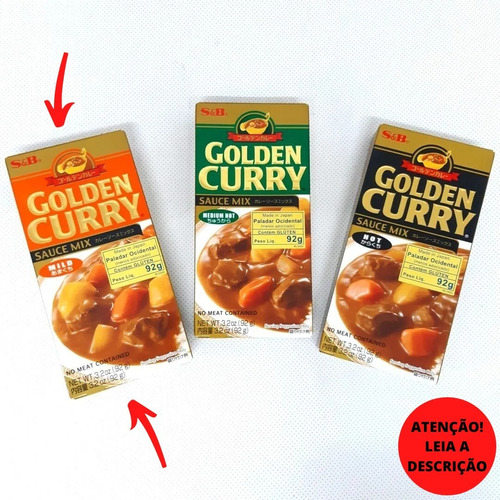 Kare Rice Golden Curry Pq (nível De Picância A Escolher)