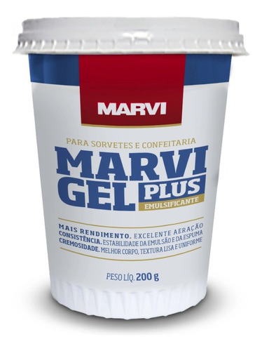 Imagem 1 de 1 de Emulsificante Marvigel Plus Sobremesas E Pães 200g - Marvi