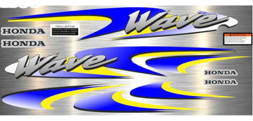 Kit Calcomanias Originales Wave 2006 Amar/celes Moto Avenida