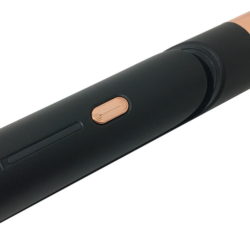 Plancha Planchita De Pelo De Ceramica 2 En 1 Liso U Ondulado Rulos Color Negro - 45w - 220v/240v - Raf - R422b