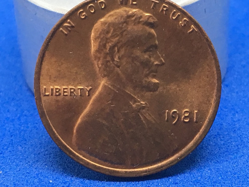 Moneda 1 Centavo Lincoln 1981  U S A